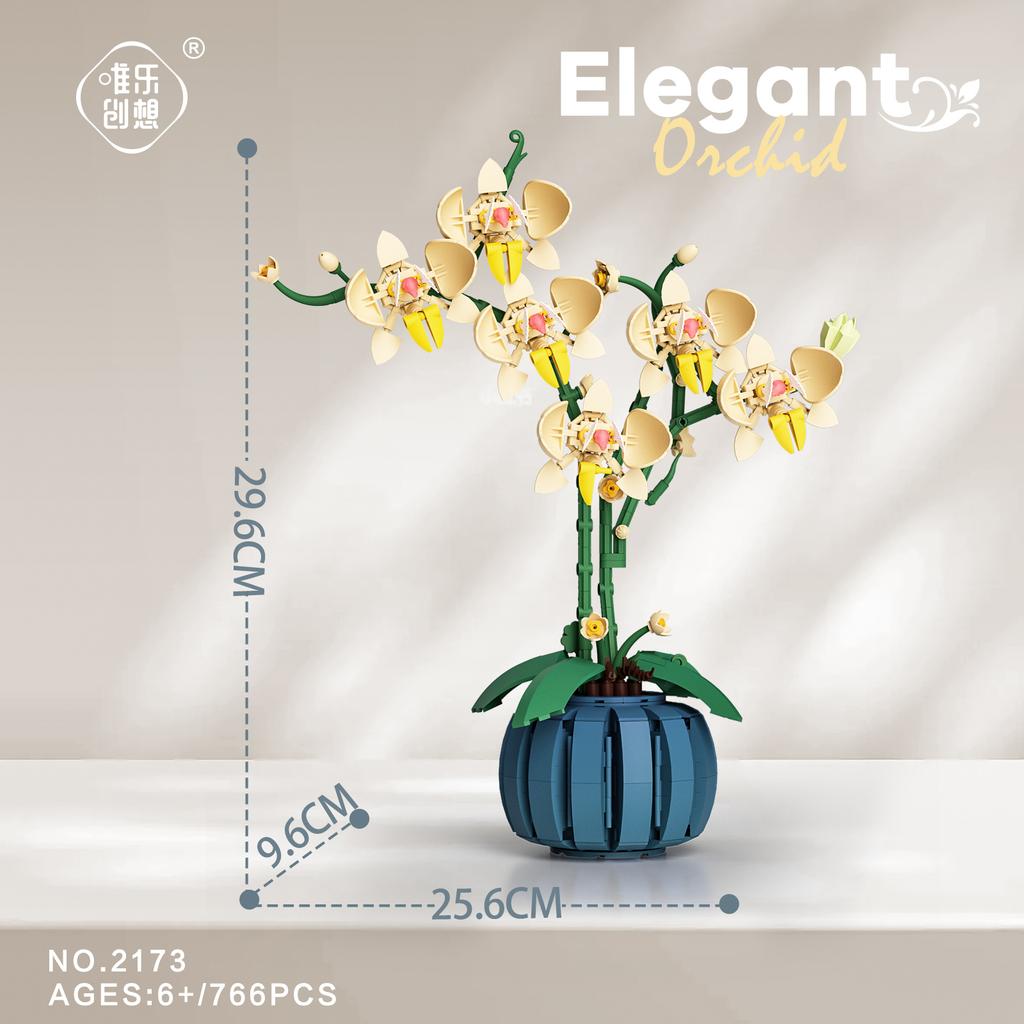 Flower Bouquet Building Blocks Kit DIY Flowers Block Toys Set Romantic Office Decoration Potted Plant Model Set Children's Toys