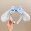 Cinnamoroll Hair Accessories Cute Dog Headband Cartoon Plush Headband Cosplay Internet Celebrity Bow Cute Headband