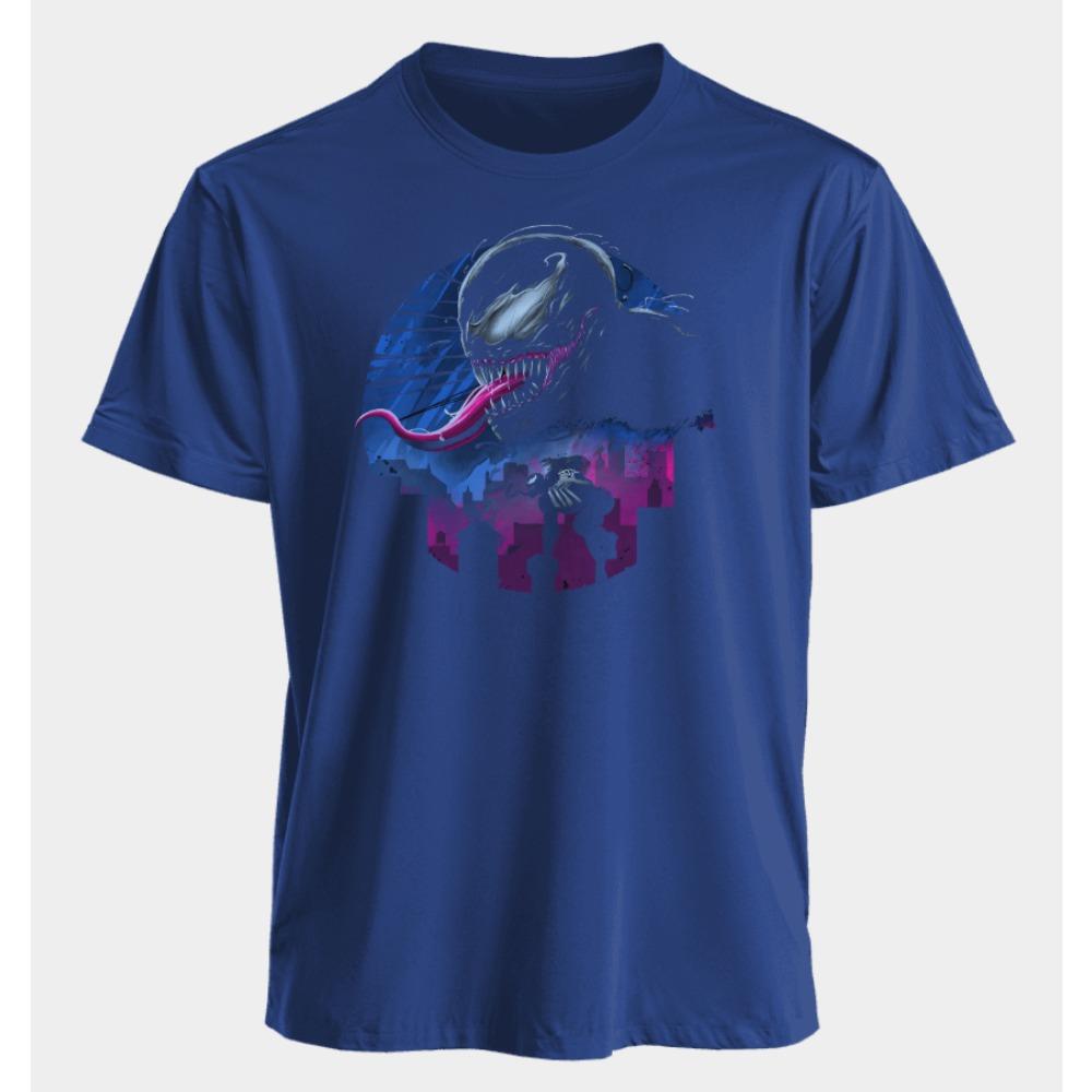 Men's and Women's T-shirts Venom Summer American Spring and Autumn Classic Casual Sports Punk Oversized Short-sleeved