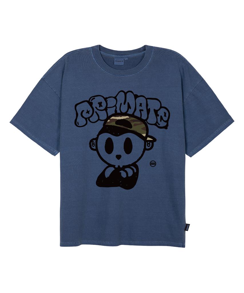 PRIMATE Major Preeki Oversized Pigment Short Sleeve T-Shirt 4 Colors
