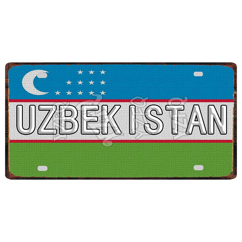 [YZFQ ]30X15CM Εθνική Σημαία Μαρόκο Νορβηγία Κύπρος Μεταλλική Πινακίδα από Λευκοσίδηρο Πόλη Ταξιδιωτικό Σουβενίρ Διακόσμηση Τοίχου Παμπ Κατάστημα HomeCraft Διακόσμηση DC-1345B
