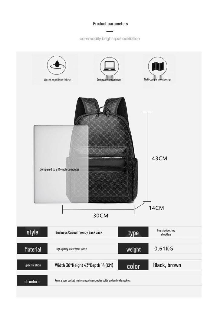 Rucsac Retro Pled Trendy European & American 2025 - Geantă de Călătorie Casual Fashion