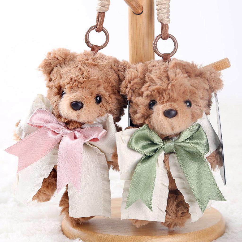 Cute Teddy Bear Ornament Plush Doll With Short Plush Material For Gift Giving