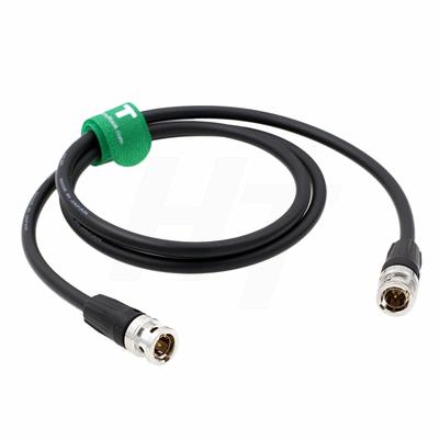 HT 12G 4K Raw SDI Coaxial Video Cable BNC To BNC Canare 75 Ohm Flexible Shielded Black for ARRI RED Atomos Camera Monitor LV-61S 1.5M