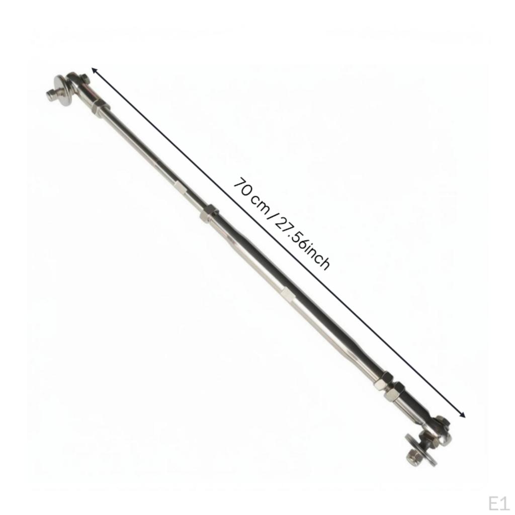 Two Engine Link Rod Universal Fit Twin Outboard Tie Rust Resistant Stainless Steel Connector Bar