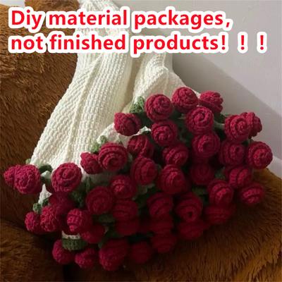 DIY Květinová kytice deka Háčkované květiny Růžová kytice deka Měkká květinová kytice Pletené přehozy Dárky ke Dni matek