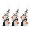 2/3/5/8/10Pcs Halloween Keychain Pendant 2D Spooky Ghost Pumpkin Design Acrylic Halloween Decoration Keychain Pendant