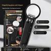 1Pcs Stainless Steel Nail Clipper With Magnifying Glass - Anti-Splash Design, Ergonomic Comfort Grip For Elderly Precise Cutting