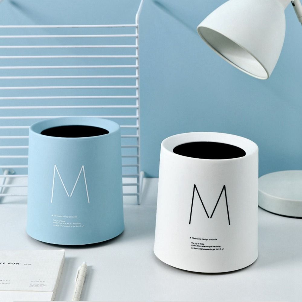 Organizer For Hoom Office Multi-use Nordic Style Waste Bin Trash Can Garbage Basket Desktop Dustbin