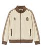 MOZMOZ Fleece Emblem Track Top Cream