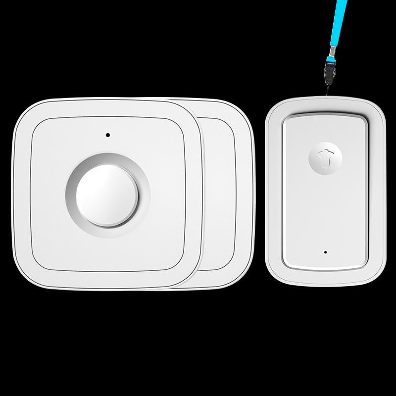Senior Wireless Emergency Call Bell with One-Key Long-Range Function for Home Use No