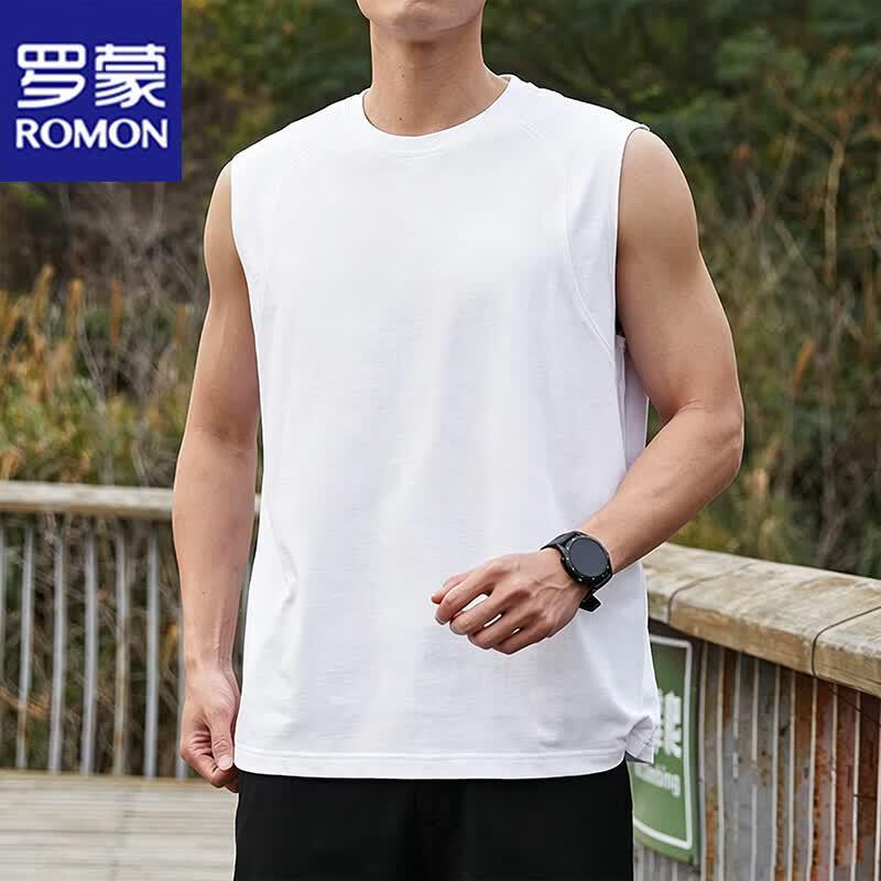 

ROMON Men s Ice-Feel Sleeveless T-Shirt L