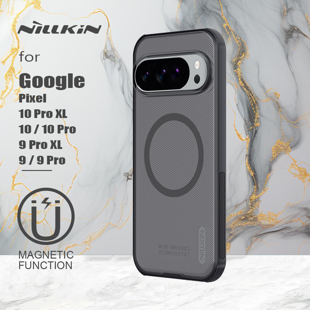 NILLKIN Pro Google Pixel 10 Pro XL/10 Pro/10/9 Pro XL/9 Pro/9 5G Pouzdro Magnetické Matné Pro Tvrdé PC Magsafe Ochranný Kryt