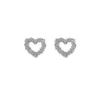 Female Fashion Temperament Versatile Irregular Hollow Heart Earrings