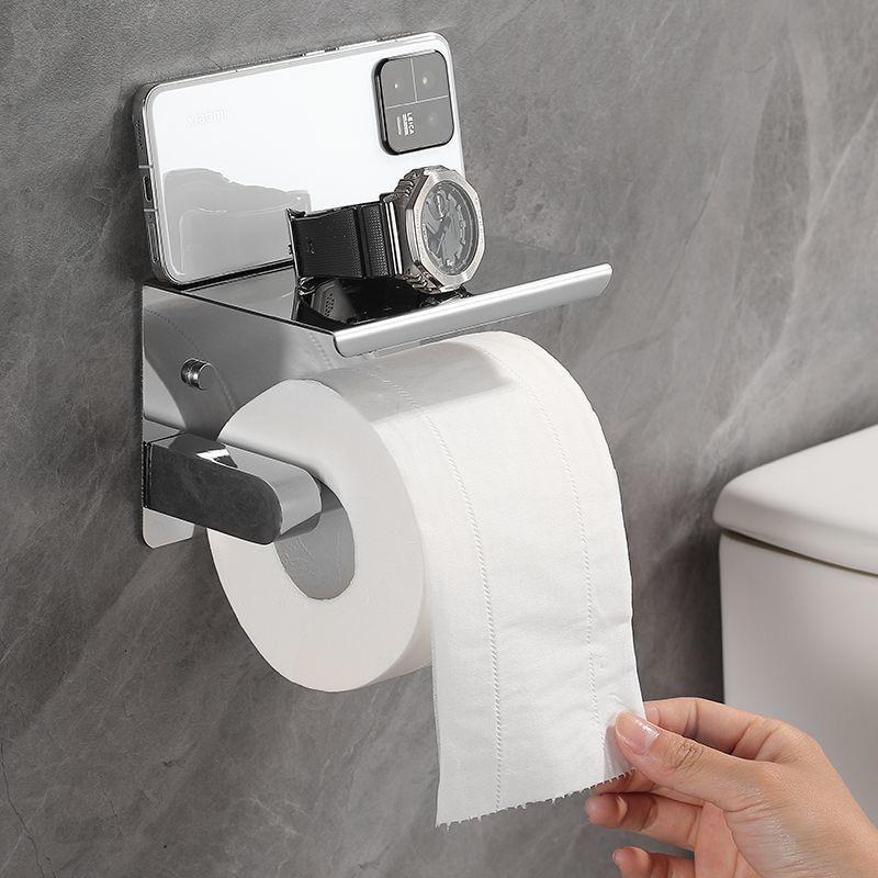 No-Drill Stainless Steel Hotel Toilet Paper Holder 304