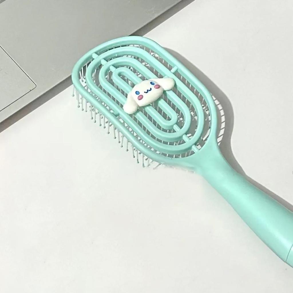 Kawaii Little Beaver Comb Hollow Massage Comb Long-handled Airbag Combs Hairdressing Styling Tools For Girls Birthday Gifts