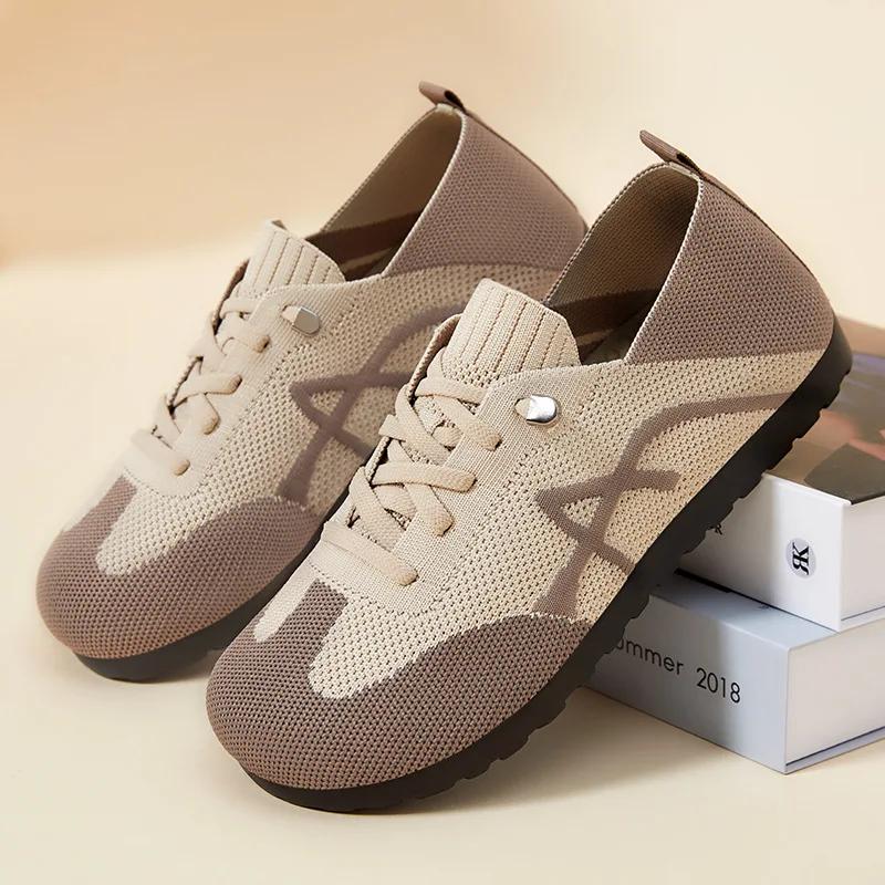 Fashion Women's Spring New Mesh Shoes Casual Breathable Forrest Gump Shoes One Step Retro Versatile Strap Training Shoes women sneakers