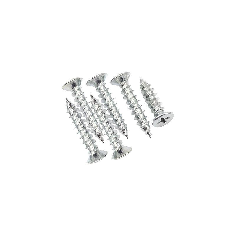 Iron Galvanized Phillips Flat Head Self-Tapping Screws - Countersunk M1 To M4