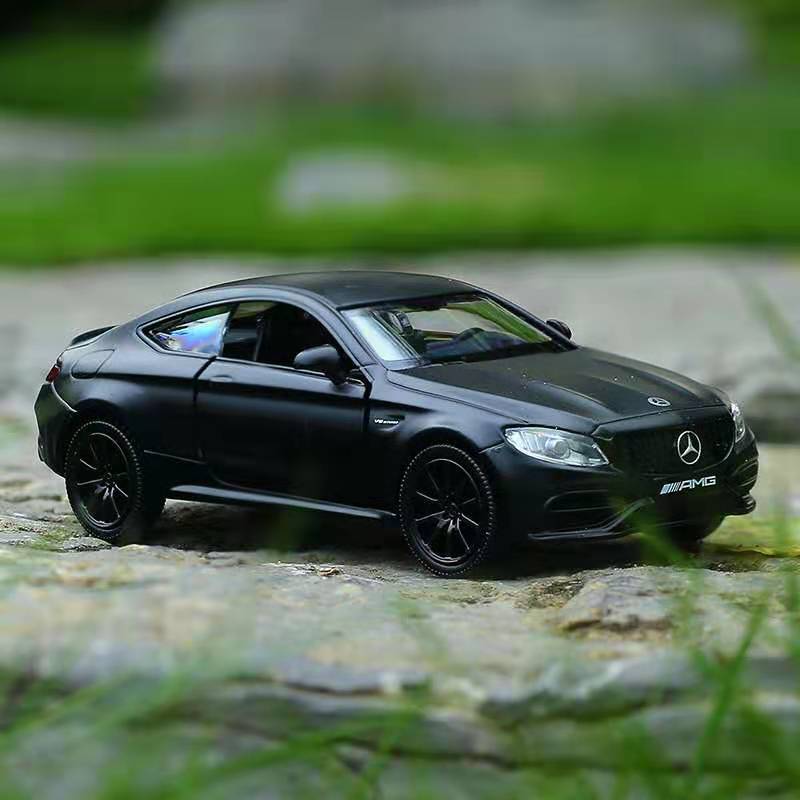 Mercedes Benz C63s AMG Coupe 5 Inch Metal Car Simulation Diecast & Toy Vehicle RMZ City 1:36 Alloy Model Gifts For Children