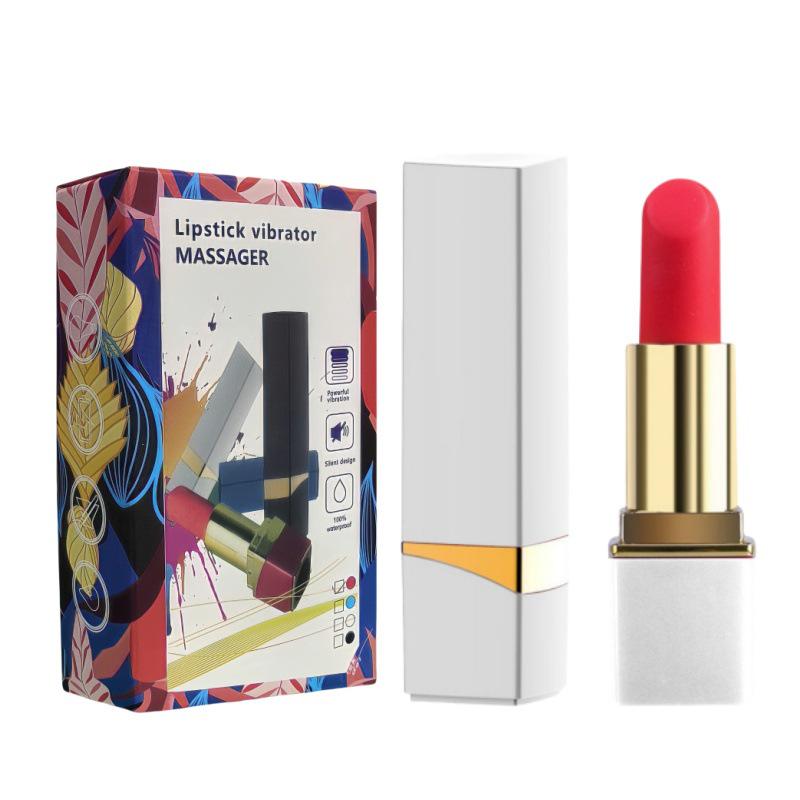 Women's Magnetic Charging Lipstick Vibrator - Mini Egg Masturbator AV Stick