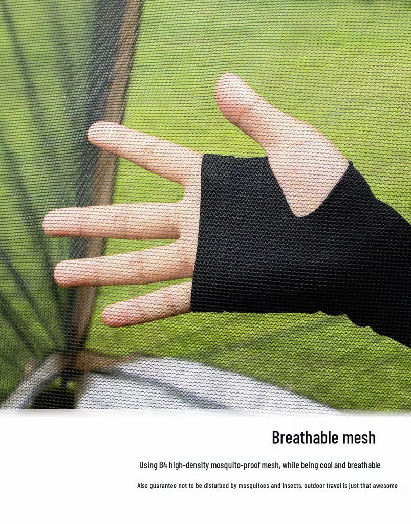 Four Seasons Outdoor Camping Sunshade Tent with Mesh Anti-Mosquito Protection and Rainproof Design