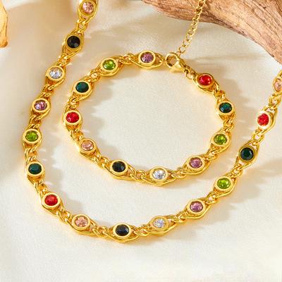 Neck Chain Set, Bracelet, Light Luxury High-end Necklace, Female Collarbone Chain.