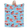 S-Sesame Street Elmo Cookie Wool Blanket Sesame Street Cartoon Comedy Funny Throw Blanket for Home 125*100cm Bedspreads