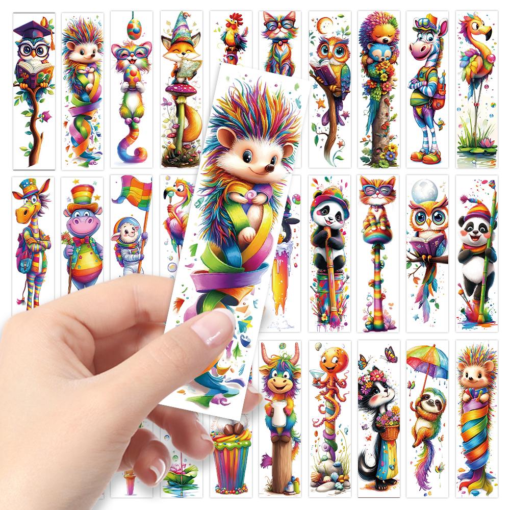 32pcs, Funny Animal Bookmarks, Back to School Season, Christmas, Halloween, Suitable for Teachers, Readers, and Birthday Gifts.