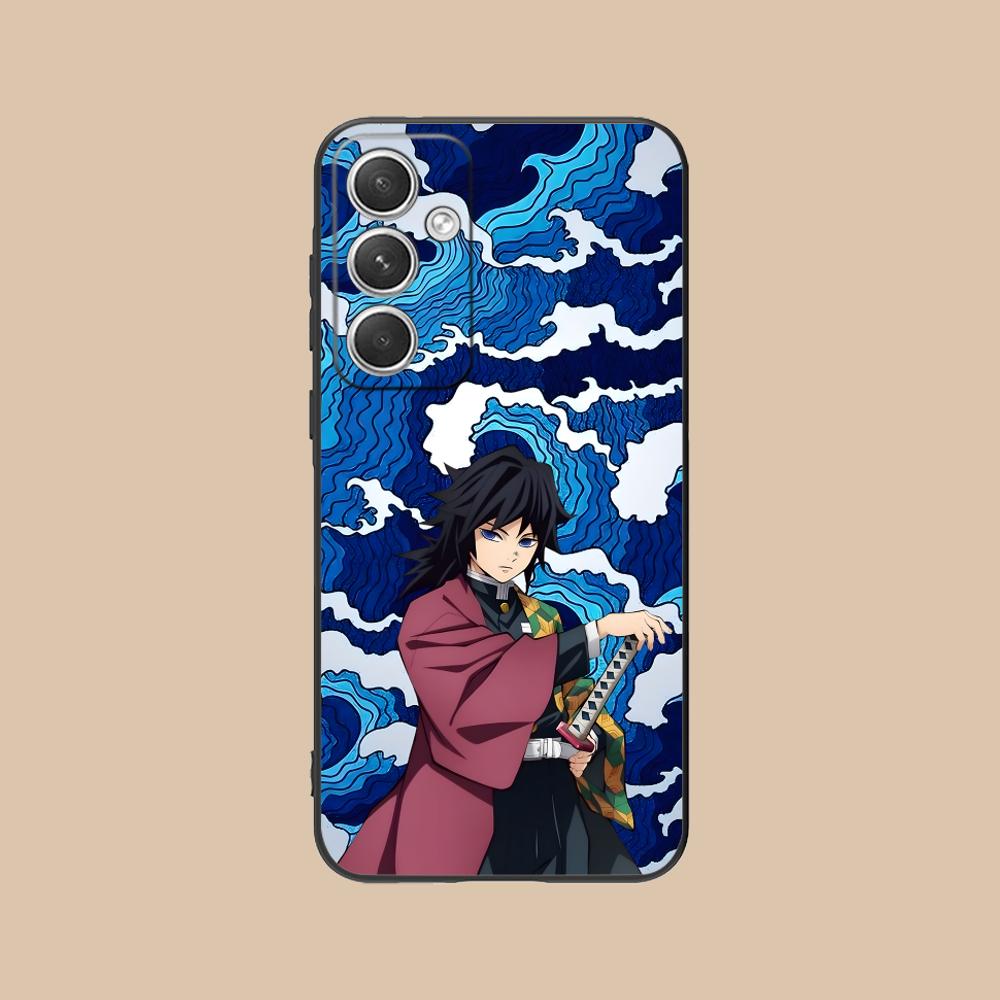 Demon Slayer Giyu Tomioka Phone Case for Samsung Galaxy S25 S24 S23 S22 S21 S20 Note20 Plus FE Ultra Colour Protective Luxury