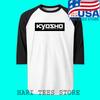 Kyosho RC Remote Control Raglan White Black Size S To 2XL Unisex T-Shirt