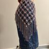 Bohemian Braided Waist Sash Hip Sash Belt with Long Tassels Women Knotted Cord Sash Fashion Accessory for Dresses Skirts Jeans