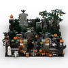 Decorațiune Halloween Bloc de Construcție Ornament Scenă de Stradă Cimitir Jucărie Fantomă Secerător