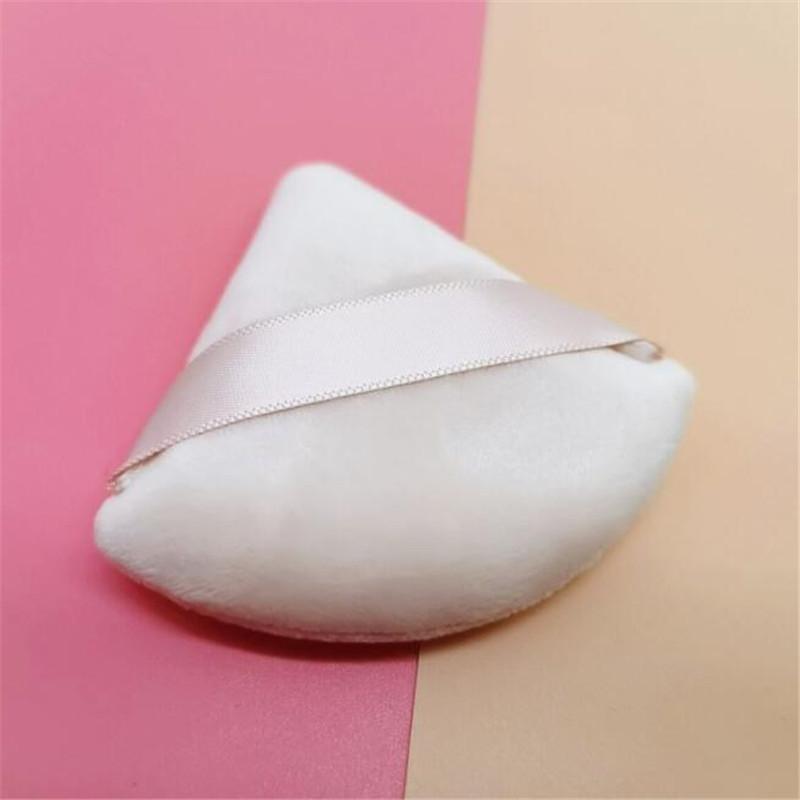10 buc Puf Triunghiular din Catifea pentru Pudră Făinuri Mini Burete pentru Machiaj Facial Cosmetice Bumbac Moale Puf pentru Pudră Facială Lavabil Ușor
