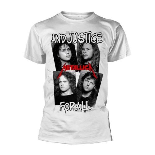 Metallica Unisex Adult First Four Albums Faces T-Shirt
