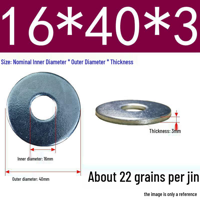 Galvanized Oversized Metal Washers M3-M60