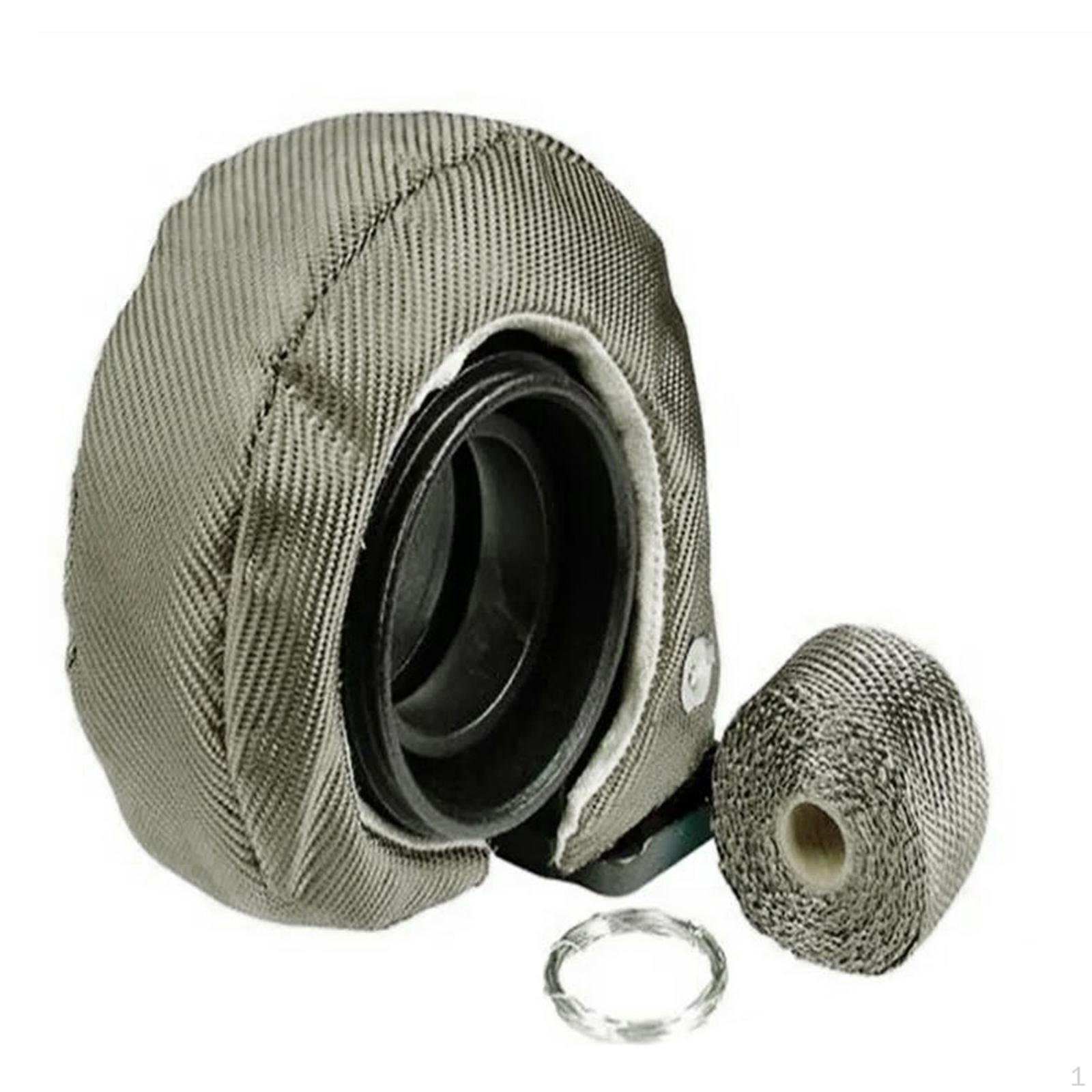 

Одеяло крышки турбокомпрессора Защита двигателя Простая установка Прочное силиконовое волокно 19x19x8cm_for T4