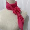 26 Colors Decorative Headscarf Solid  Pink Rose Knitted Scarf Shawl Shawl Flower Sunscreen Headscarf Ladies Office Scarf