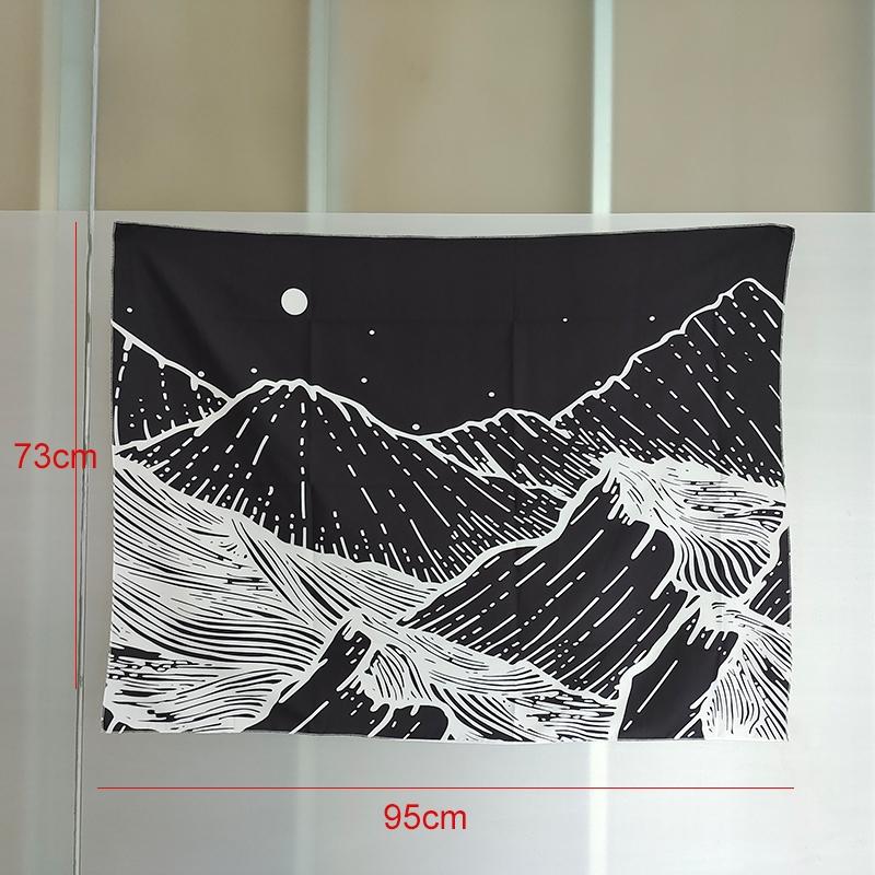 VIKAMA American Minimalist Mandala Tapestry Wall Decoration Living Room Bedroom Dormitory Easy To Hang Home Decoration