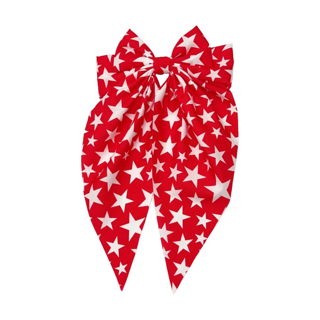 American Flag Bow Spring Clip Independence Day Hair Clip For Children And Adults, Party Decorations, Hair Accessories, Headwear
