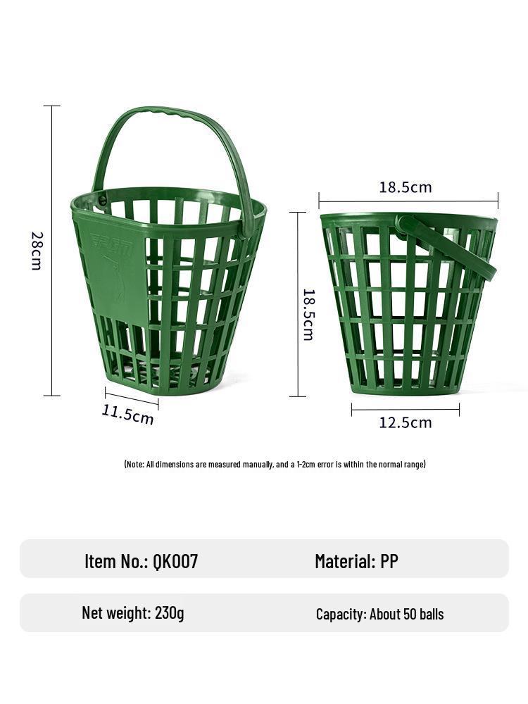 PGM Golf Ball Retriever and Basket - 50 Ball Capacity for Practice Range Use