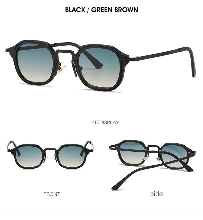 Fashion Personalized Metal Leg Design Retro Ocean Film Men'S Outdoor Driving Glasses Classic Round Women Sunglasses Shades Uv400