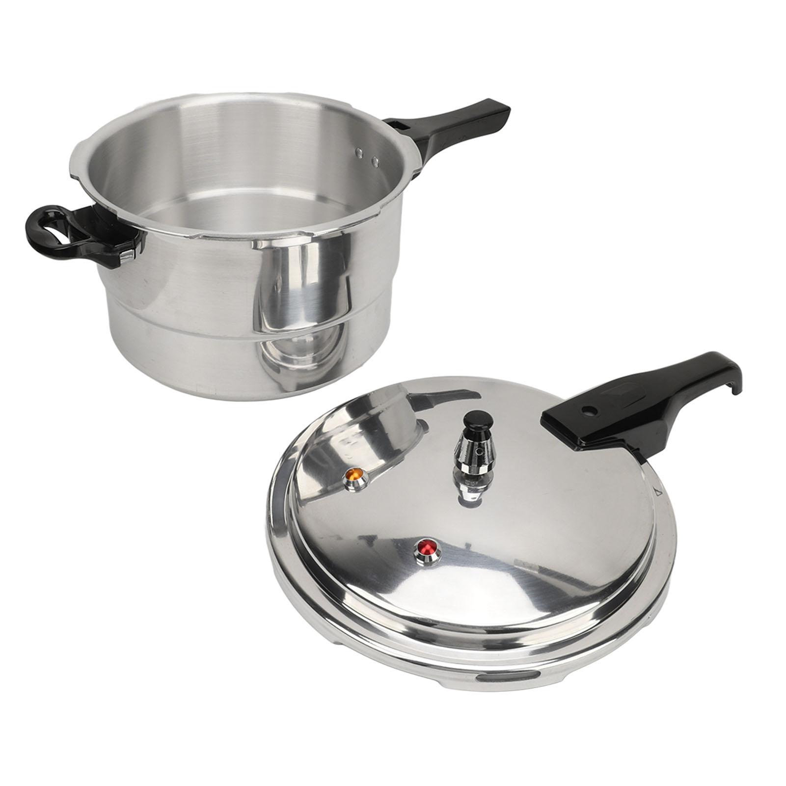 Pressure Cooker Multi Purpose Aluminum Safety Valves with Steaming Plate Household Stovetop Pressure Canner for Induction Cooker 18cm