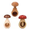 Mushroom Shaped Nutcracker Creative Walnut Clip Wooden Walnut Opener Tool Easy to Use Decorative Kitchen Gadget
