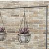 Iron Hanging Planter Hanger Round Plant Hanger Pot Tray Rope Hanger Flower Pot  Balcony