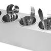 Edelstahl 5-Fächer Besteckorganizer