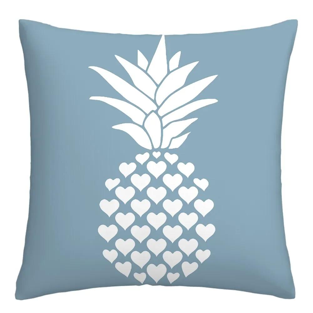 Blue and White Geometric Diamond Pillowcase Office Living Room Home Pillowcase Car Ornaments