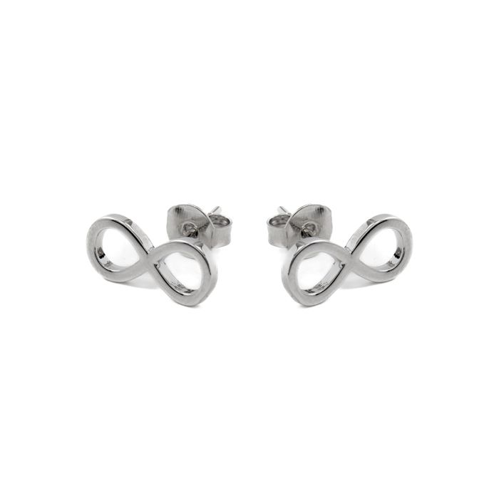 Boucles d’oreilles - LUXENTER - Infinity - Finition rhodium - Pierres multicolores - Turquoise