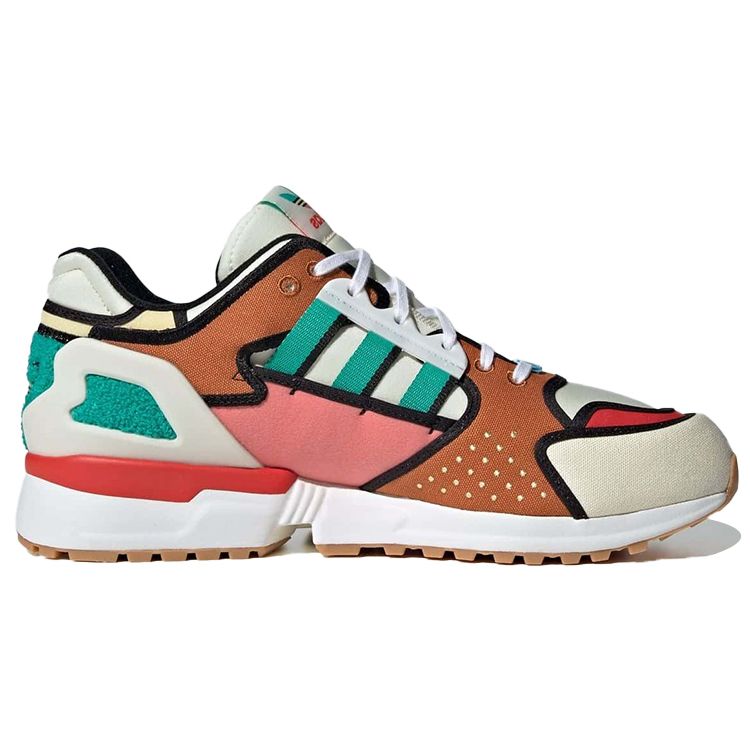 The Simpsons x adidas ZX 10000 A-ZX Series - Krusty Burger Unisex Sneakers Tan Cream-White Supplier-Colour H05783