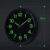 Yousheng Wall Clock Glowing Silent Luminous Easy-to-Read Bedroom Living Room Minimalistic Wall Clock for Elderly