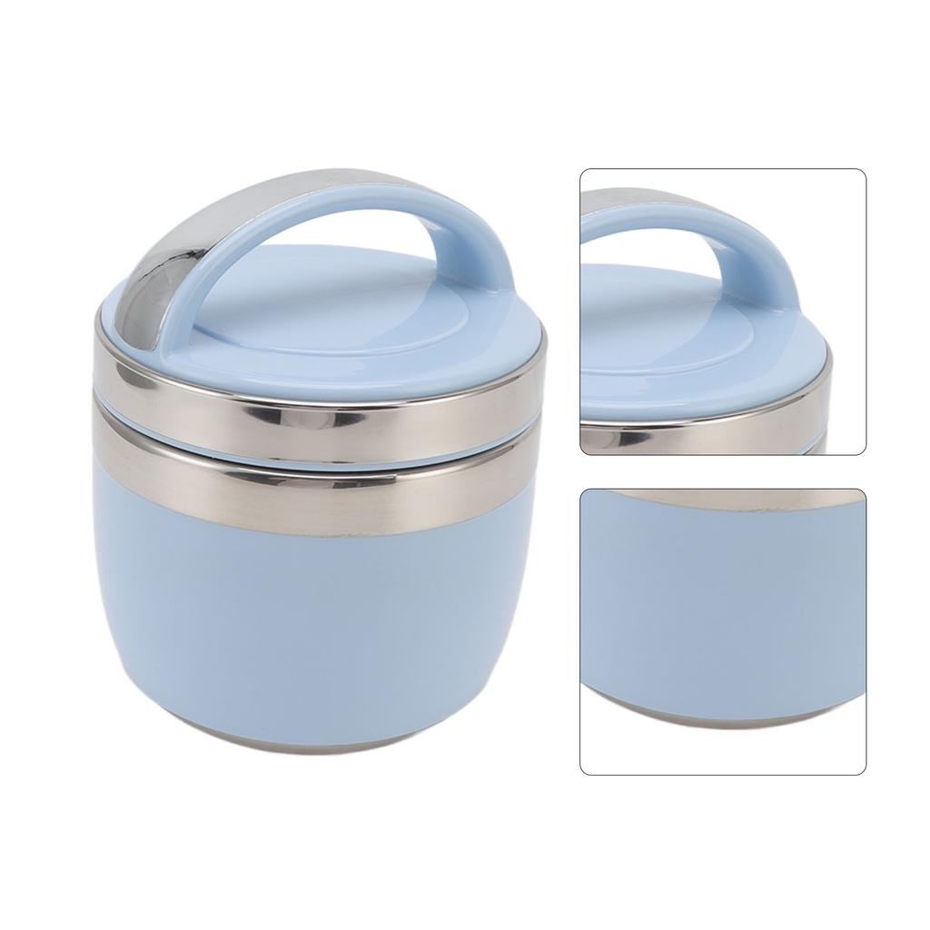 1,5L Vakuummatlåda 304 Rostfritt Stål Isolerad Matbehållare Bärbar Bentolåda för Student